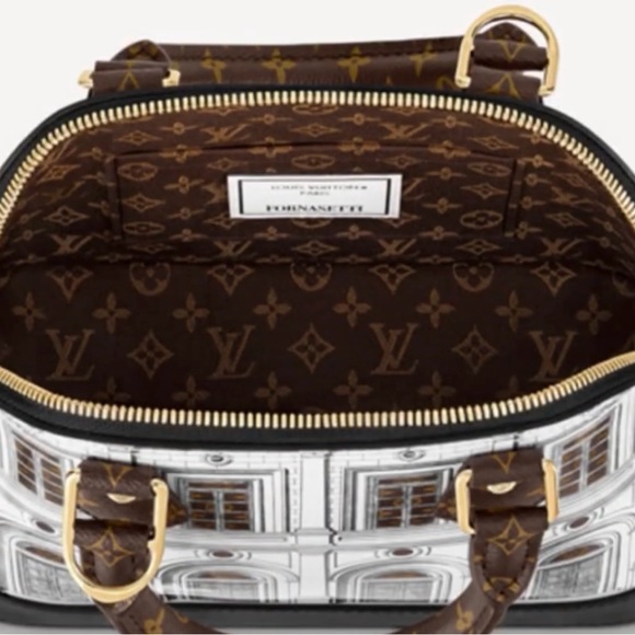 Louis Vuitton Alma Handbag Limited Edition Fornasetti Architettura Print - Picture 6 of 10